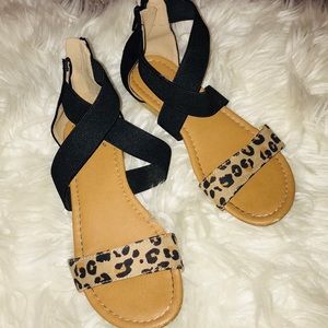 Justice Cheetah Print Sandals